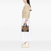 Prada Vitello Trimmed Tweed Flat Handbag Secondhand