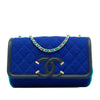 Chanel Small Tricolor Jersey CC Filigree Flap Secondhand