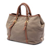 Prada Canvas Canapa Logo Bow Satchel Secondhand