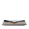 Fendi Zucca Embossed Leather Envelope Clutch Secondhand