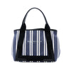 Balenciaga Canvas Striped Navy Cabas S Secondhand