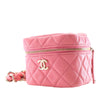 Chanel Quilted Lambskin Cube Chain Wristlet Case Secondhand