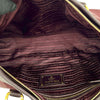 Prada Soft Calf Trimmed Tessuto Zip Top Satchel Secondhand