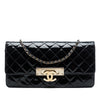 Chanel Quilted Patent Golden Class East West Wallet on Chain Secondhand