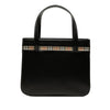 Burberry House Check Trimmed Leather Handbag Secondhand