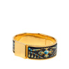 Hermès Wide Printed Enamel Loquet Bracelet PM Secondhand