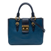 Miu Miu Bicolor Goatskin Madras Satchel Secondhand