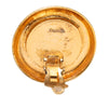 Chanel Gold Plated Faux Pearl 31 Rue Cambon Round Clip On Earrings Secondhand