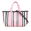 Secondhand Balenciaga Small Lambskin Barbes East West Striped Shopper Tote