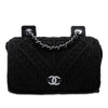 Chanel CC  Medium Woven Crochet Knit Single Flap Secondhand