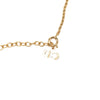 Dior Gold Plated CD Logo Pendant Necklace Secondhand