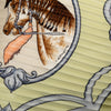Hermès Les Chevaux des Moghols Pleated Silk Scarf Secondhand