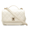 Chanel Medium Quilted Caviar Business Affinity Top Handle Flap Secondhand