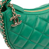 Chanel Small Quilted Lambskin Chain Around Hook Hobo Bag Secondhand