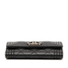 Secondhand Chanel Quilted Caviar Boy Flap Card Holder