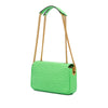Fendi Zucca Embossed Leather Chain Midi Baguette Secondhand