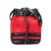 Gucci Mini Suede and Patent Web Ophidia Bucket Bag Secondhand