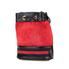 Gucci Mini Suede and Patent Web Ophidia Bucket Bag Secondhand