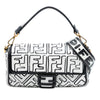 Fendi Joshua Vides California Sky Medium Embossed Leather Baguette Satchel Secondhand