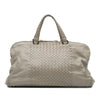 Bottega Veneta Large Leather Intrecciato Leggero Satchel Secondhand