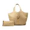 Saint Laurent Maxi Quilted Nubuck Icare Shopping Tote Secondhand