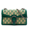 Gucci Medium GG Supreme Straw Effect Dionysus Shoulder Bag Secondhand