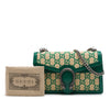 Gucci Medium GG Supreme Straw Effect Dionysus Shoulder Bag Secondhand
