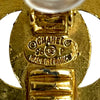 Chanel CC Gold Plated Turn Lock Clip on Earrings Secondhand