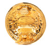 Chanel CC Gold Plated Round Clip On Earrings Secondhand