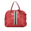 Gucci Medium Leather Web Dome Satchel Secondhand