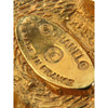 Chanel CC Gold Plated Quilted Button Clip On Earrings Secondhand