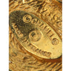 Chanel CC Gold Plated Quilted Button Clip On Earrings Secondhand