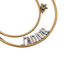 Dior Gold Plated Moon and Star JAdior Hoop Push Back Earrings Secondhand