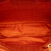 Prada Saffiano Trimmed Tessuto Logo Oro Satchel Secondhand