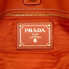 Prada Saffiano Trimmed Tessuto Logo Oro Satchel Secondhand