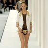 Secondhand Chanel Short Sleeve Ivory Jacket With Silk Lining - '00s