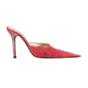second hand Les Tropeziennes Red Suede Crystal Heel Pointed Mules- '00s