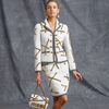 Secondhand Moschino Resort White Gold Chain Skirt