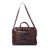 Secondhand Pierre Cardin Brown Crocodile Leather Top Handle Bag - '00s