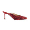Secondhand Paciotti Red Sequin Mule Pumps - '90s