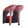 second hand Les Tropeziennes Red Suede Crystal Heel Pointed Mules- '00s