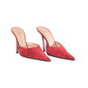 second hand Les Tropeziennes Red Suede Crystal Heel Pointed Mules- '00s