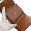 Celine Shiny Calfskin Triomphe Flap Small Wallet Secondhand