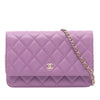 Chanel CC Quilted Caviar Wallet On Chain Secondhand