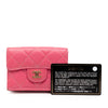 Chanel CC Quilted Caviar Compact Flap Wallet Secondhand