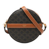 Celine Triomphe Coated Canvas Round Purse on Strap Secondhand