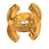 Chanel Gold Plated CC Quilted Brooch Secondhand