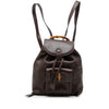 Gucci Mini Calfskin Bamboo Drawstring Backpack Secondhand