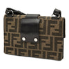 Fendi Zucca Canvas Convertible Baguette Pouch Secondhand