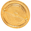 Chanel Gold Plated 31 Rue Cambon Round Brooch Secondhand